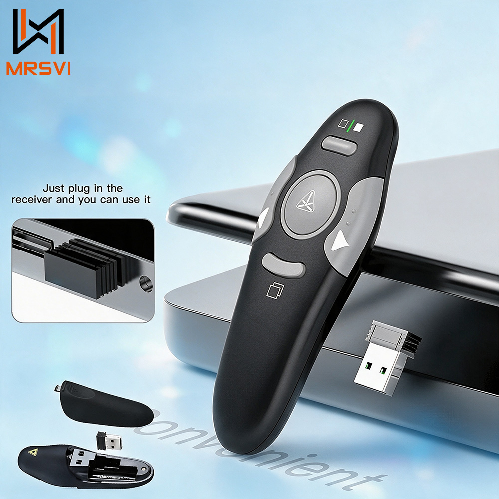 Presentation Remote Laser - MRSVI Wireless Presentation Clicker Laser Pointer