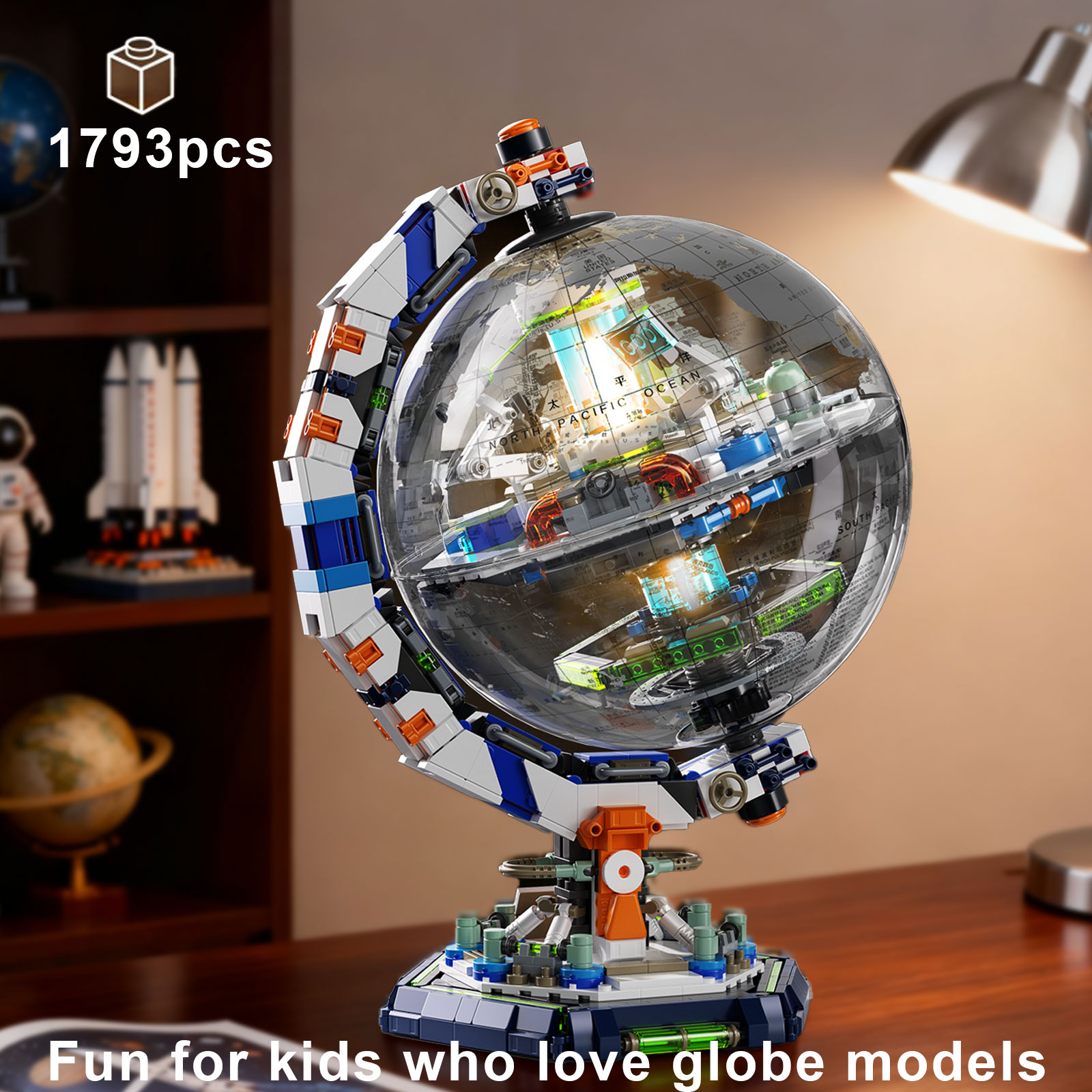 Office Tech And Space - KAVOWORLD 1793PCS Sci-Fi Skyverse Globe Building