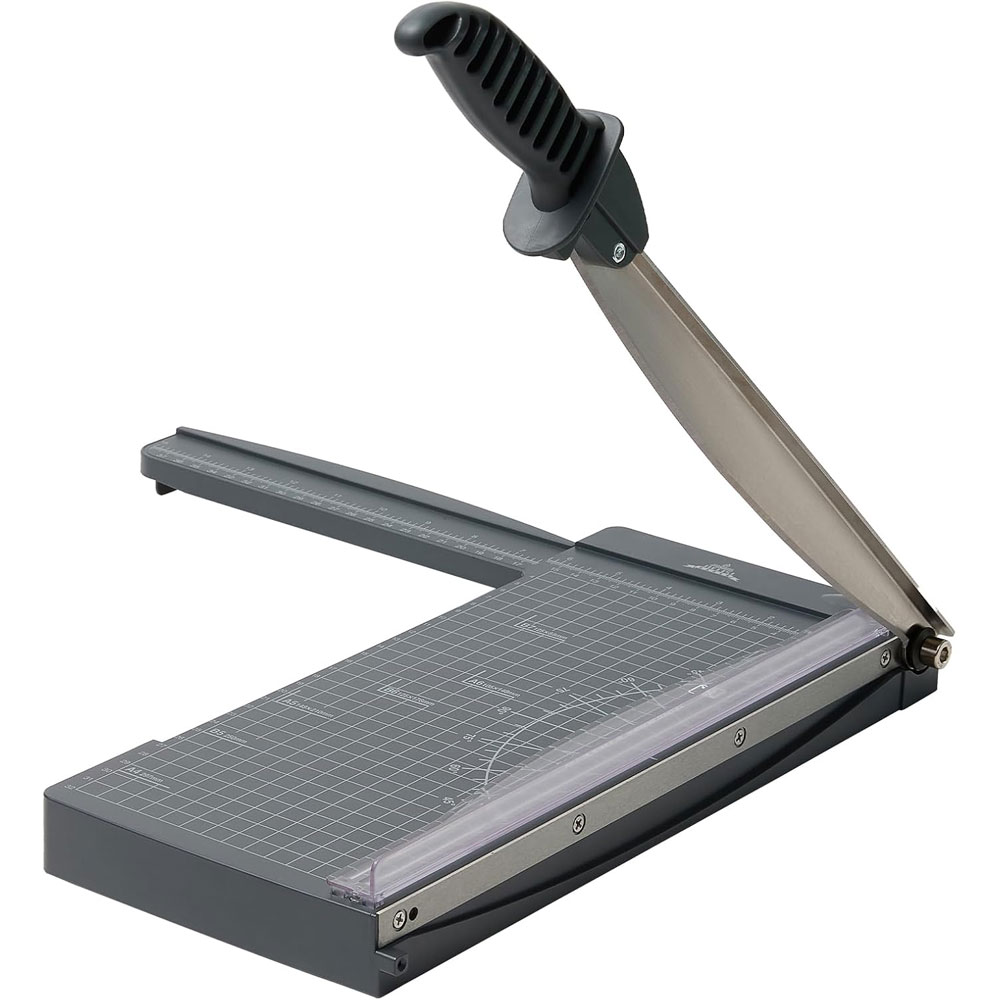 Paper Cutting Guillotine - 12-Inch Guillotine Paper Cutter with Concealed