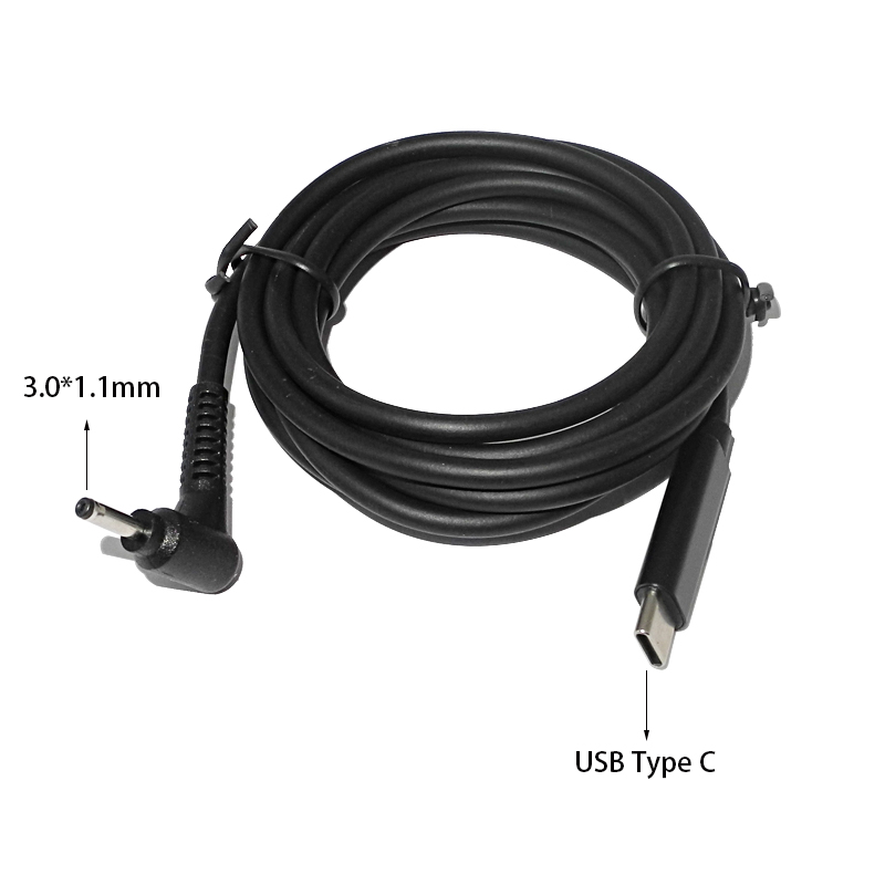 Cable Lock Laptop - USB Type C to DC 3.0x1.1mm