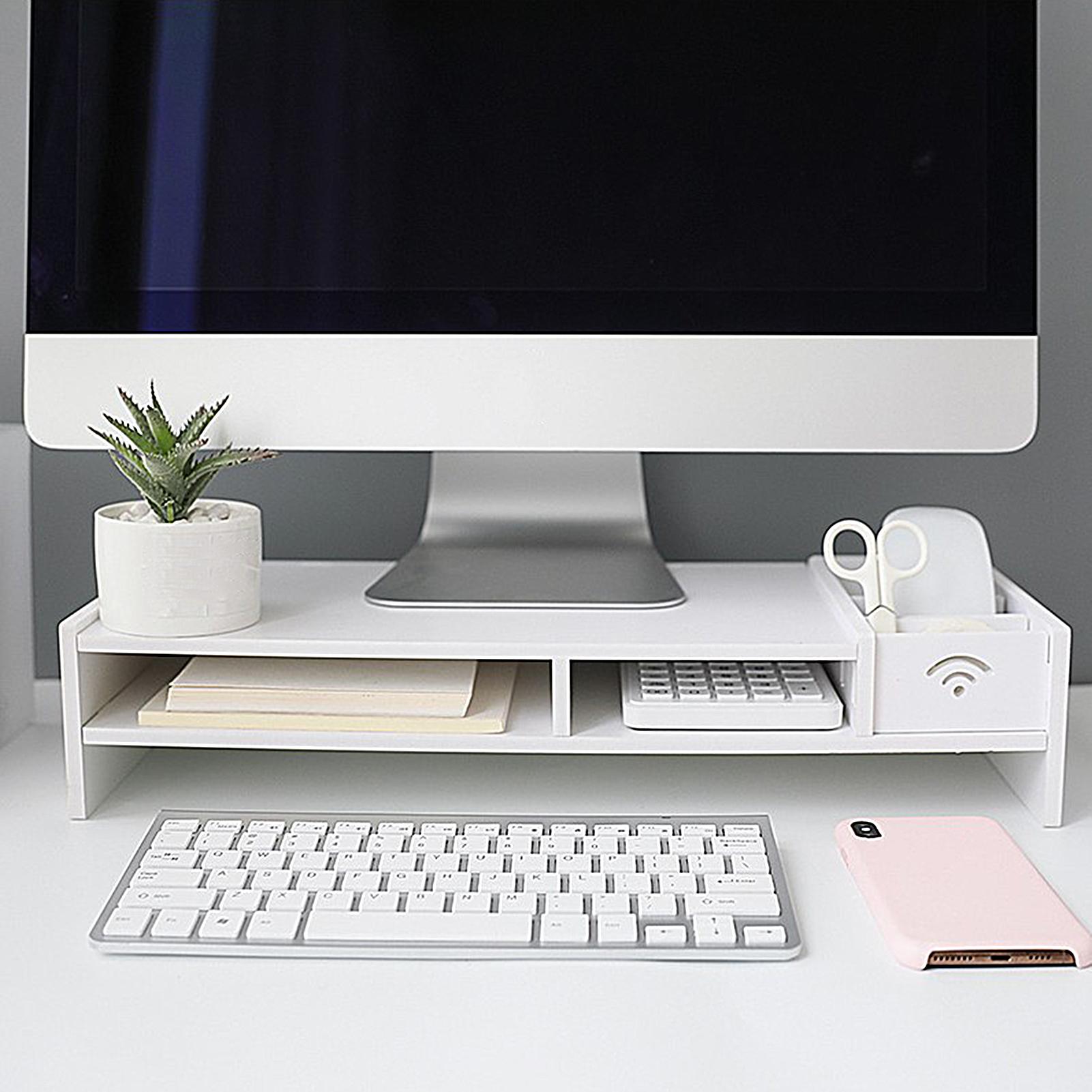 Document Holder Monitor - 3-Tier Desk Organizer Shelf For Desk
