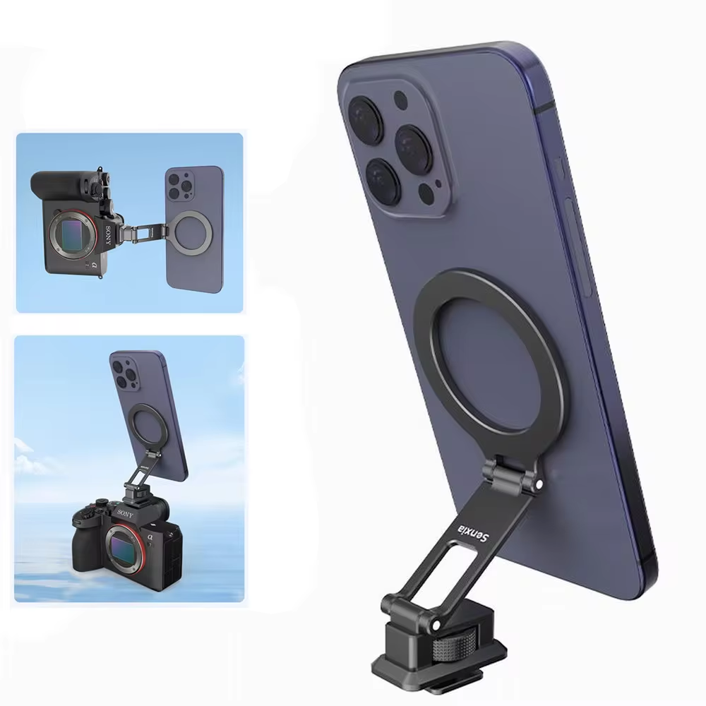 Document Holder Monitor - 2026 Aluminum Camera Hot Shoe Magnetic