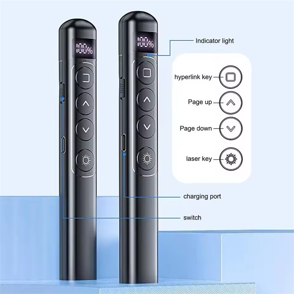 Presentation Remote Laser - Flip-pen Presentation Clicker RF 2.4GHz PowerPoint