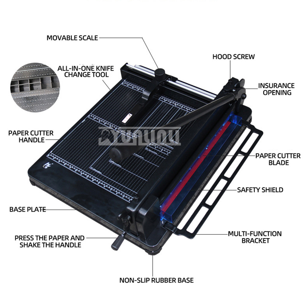 858A3+ Manual Paper Cutter Mac - Paper Cutting Guillotine 评论和价格