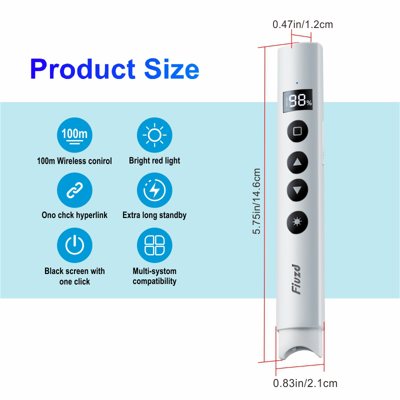New Wireless Presenter Red Las - Presentation Remote Laser 评论和价格