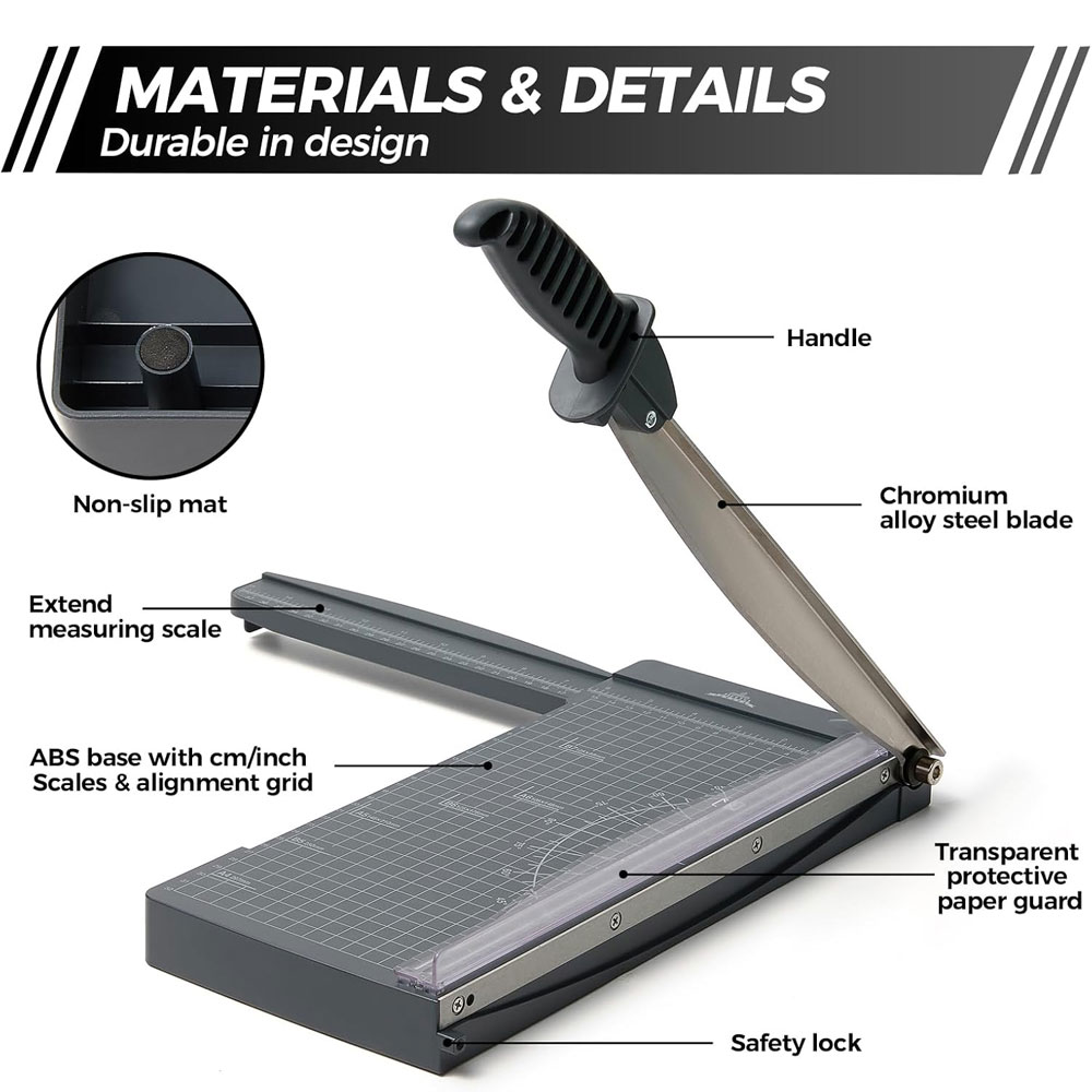 12-Inch Guillotine Paper Cutte - Paper Cutting Guillotine 评论和价格