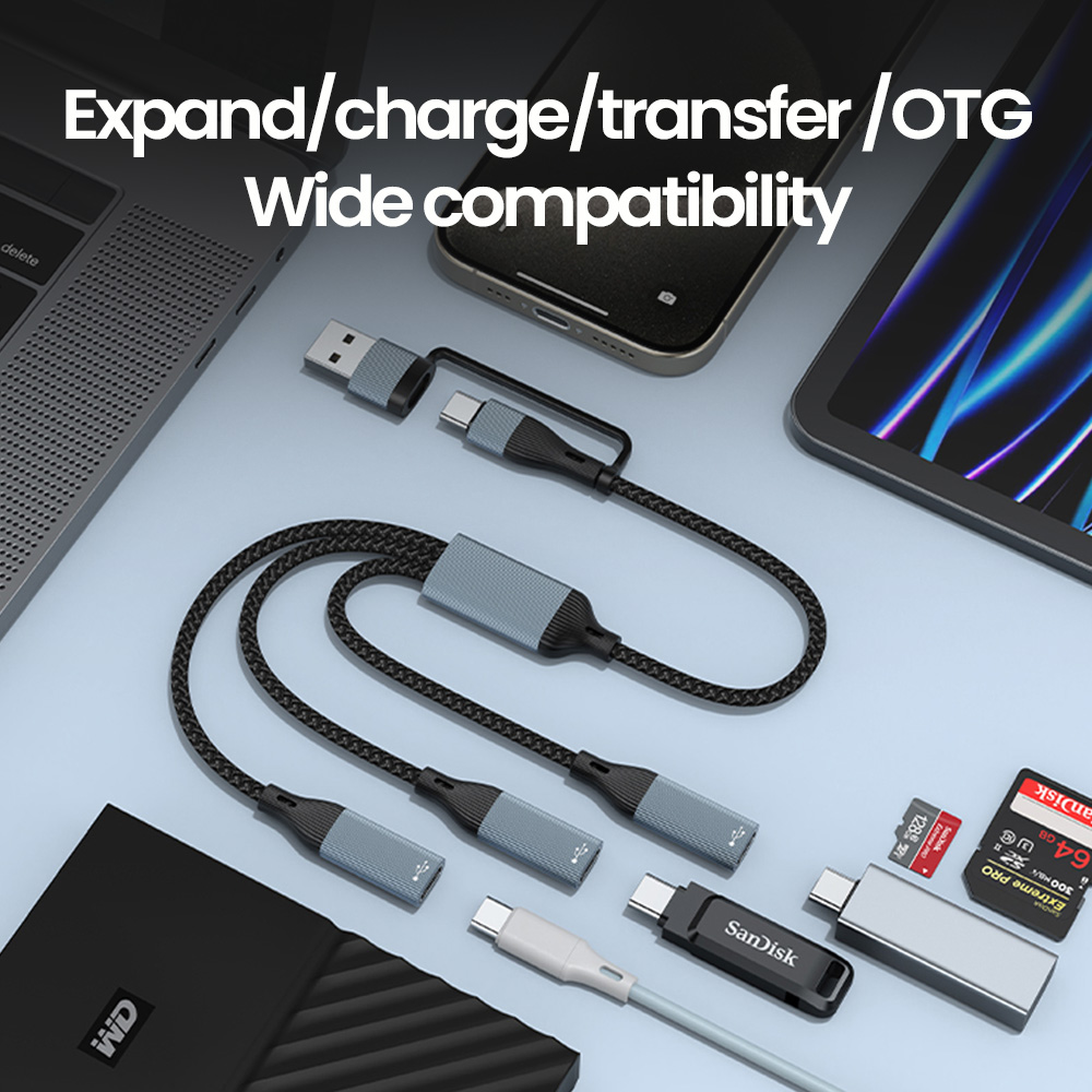 3 in 1 Type C Hub USB Hub USB  - Cable Lock Laptop 评论和价格