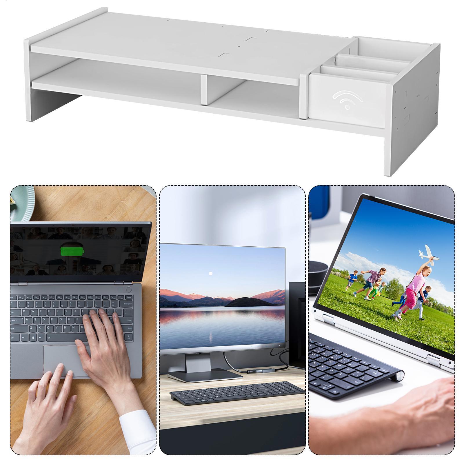 3-Tier Desk Organizer Shelf Fo - Document Holder Monitor 评论和价格