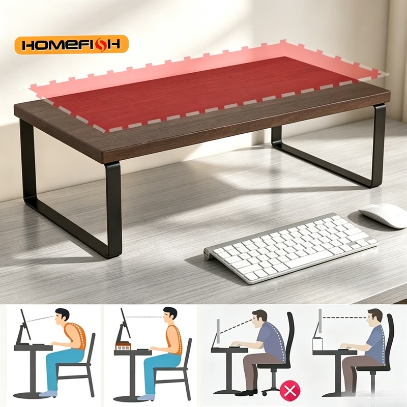 Desktop Monitor Riser Stand El - Document Holder Monitor 评论和价格
