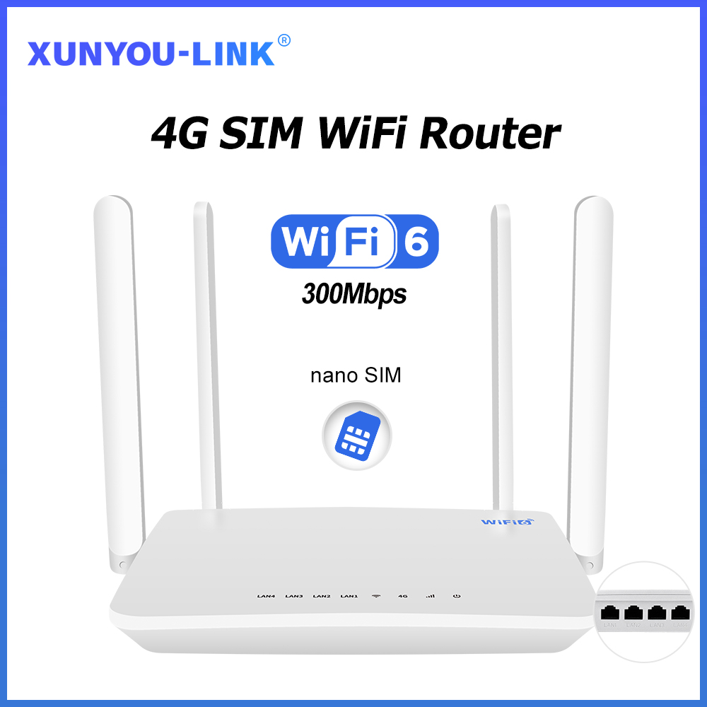 XUNYOU-LINK 4G SIM WiFi Router - 4G Lte Router Sim 评论和价格
