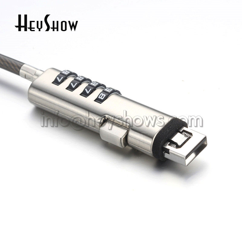 4-Digit Password Protected USB - Cable Lock Laptop 评论和价格