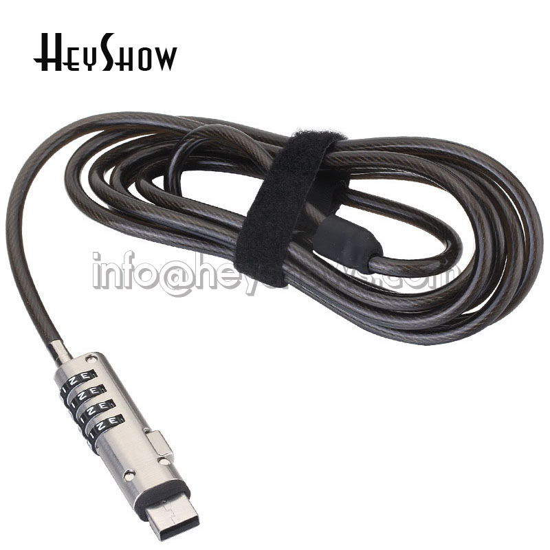 4-Digit Password Protected USB - Cable Lock Laptop 评论和价格
