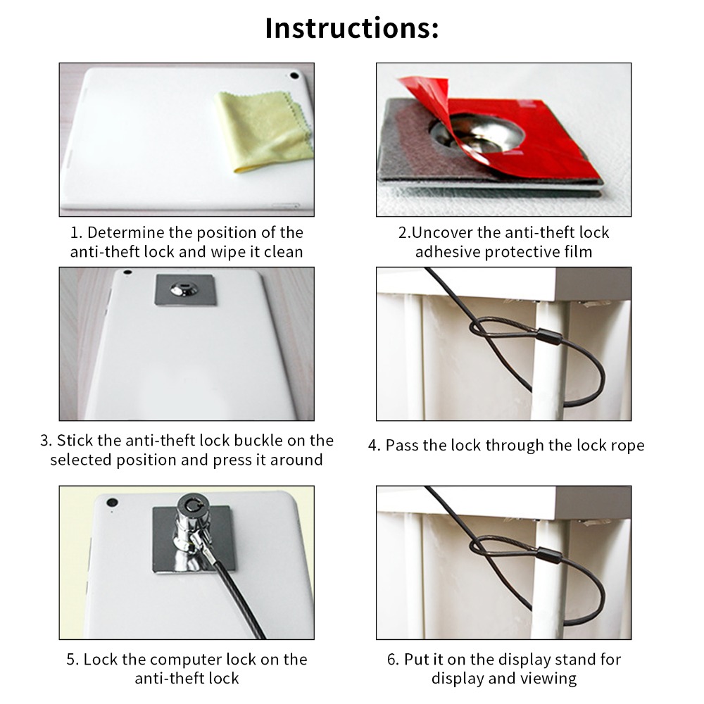 3*7 Keyhole Laptop Lock 2 m Ca - Cable Lock Laptop 评论和价格